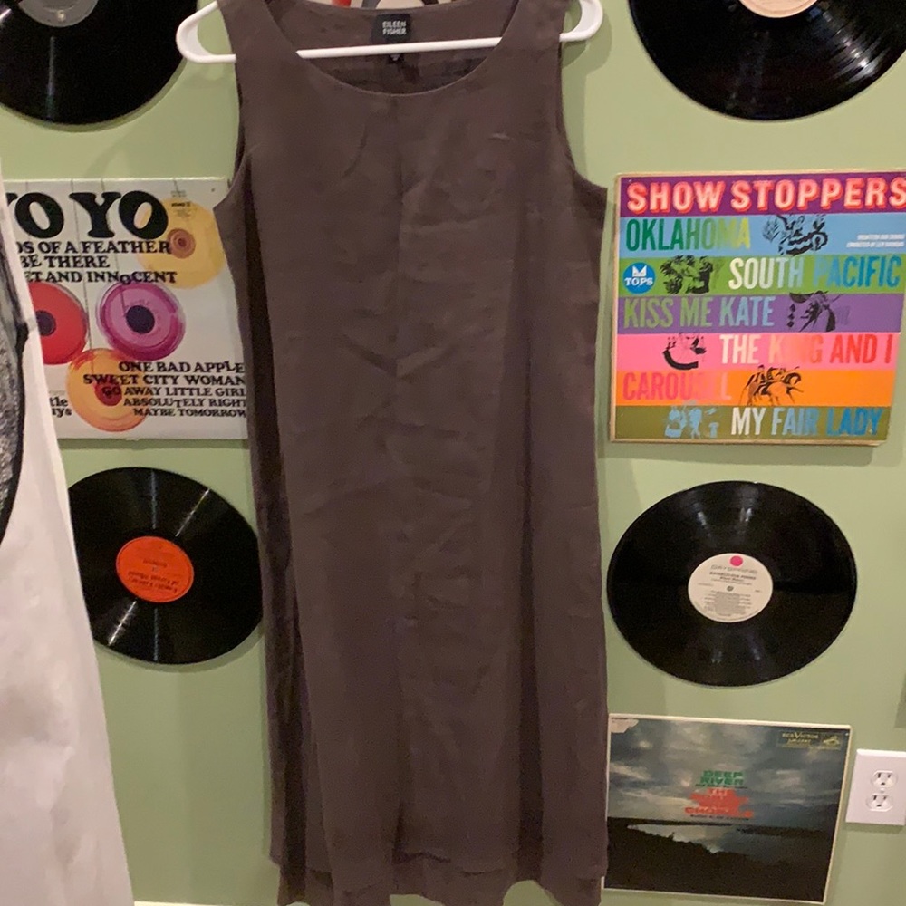 Eileen Fisher Double-tiered Linen Dress